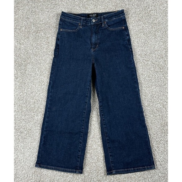 Judy Blue Denim - Judy Blue Jeans Womens 9/29 Blue Denim Wide Leg High Rise Crop Stretch *28x23.5